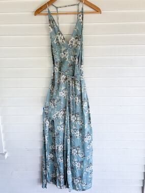 Reformation Citrine blue floral maxi dress VGUC Women's Small
